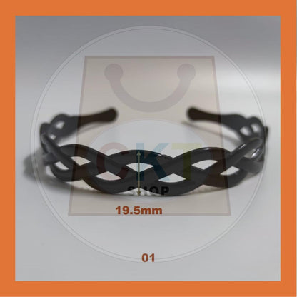 Hairband Plastic Black Headband Cekak Rambut Hitam Hair Band Female Male Unisex Black Hitam Premium Plastic Casual Daily Retro