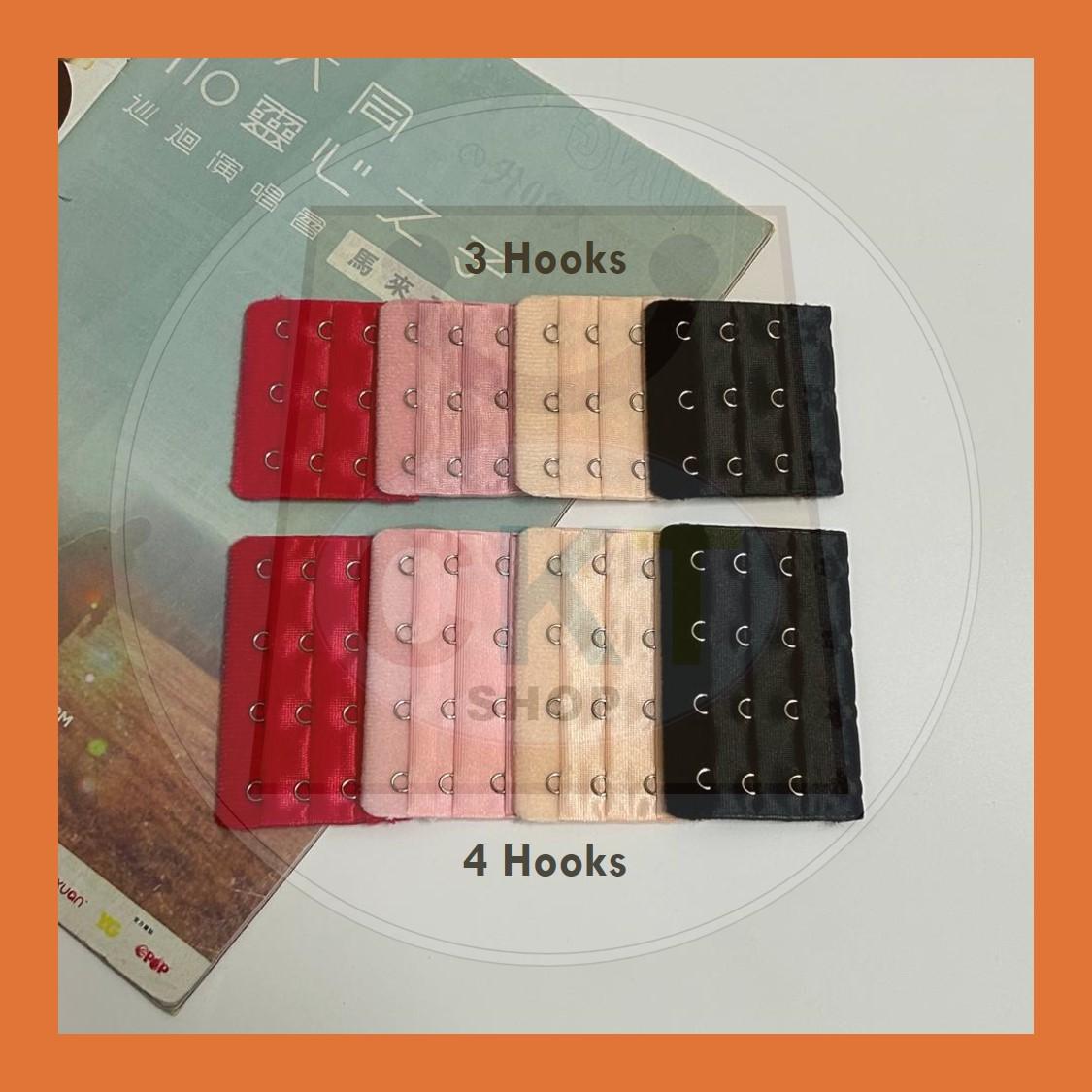 Bra Extender 2 Hooks 3 Hooks Girdle Extension Cangkuk Hook Extensions Corset Strap Bras Korset Cotton Lingerie