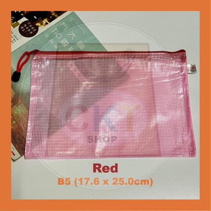 Fail Zip Berwarna A6 B5 Fail Berzip Zipper File Pouch Stationery Office School Pelajar Pejabat Murah Berguna