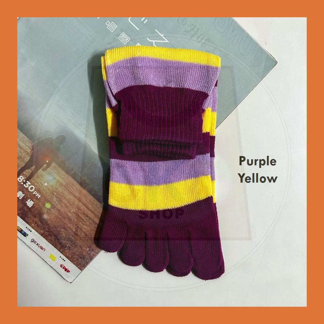 Breathable Non-slip Cotton Split Toe Ladies Five Finger Socks Yoga Socks Floor Socks Stoking Jari Outdoor Green Family