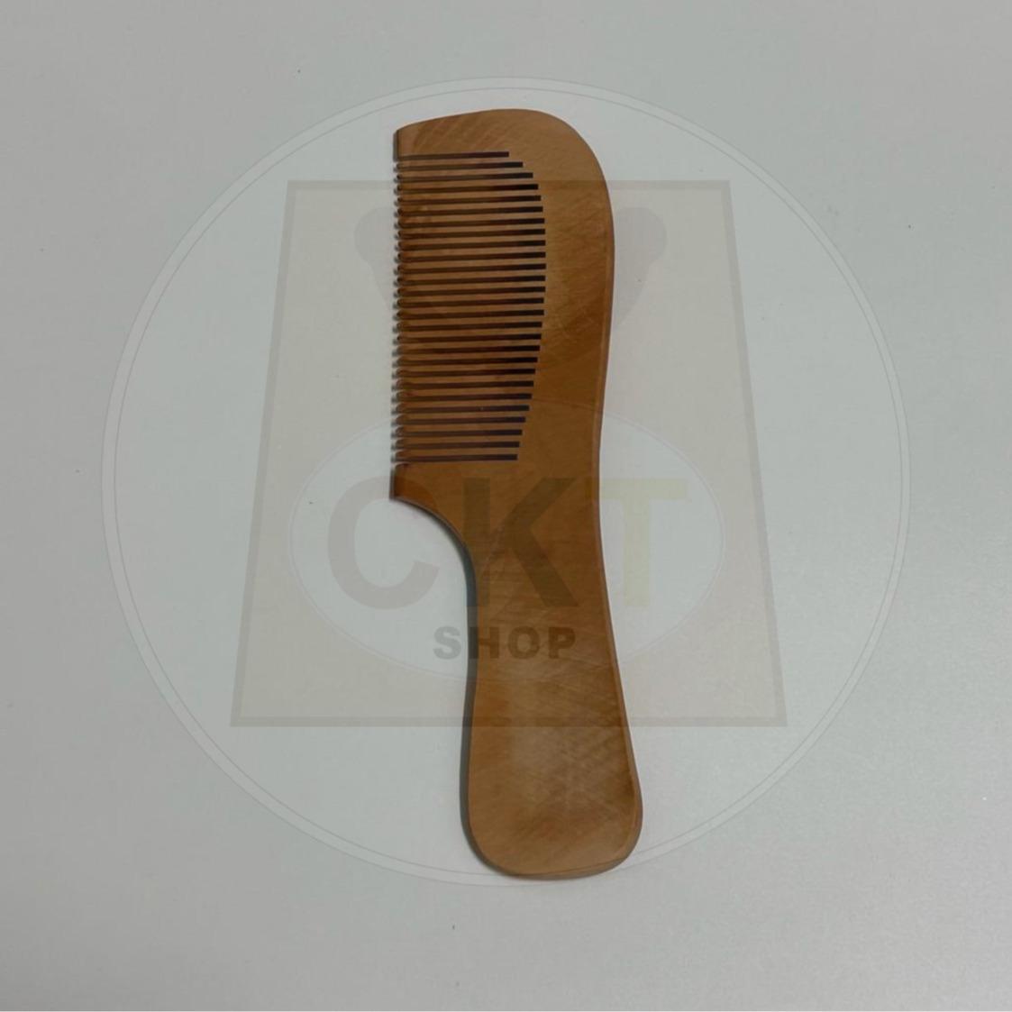 [READY STOCK] Natural Wooden Comb Hairbrush Tool Peach Wood Comb No-Static Massage Hair Health Comb Sikat Rambut Kayu