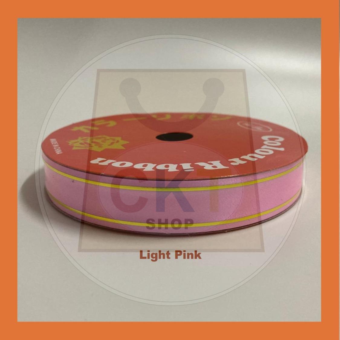 Reben 18mm 10M PP Fancy Ribbon With Gold Edge Riben Plastic Gold Line 10 Meter 10 Metre