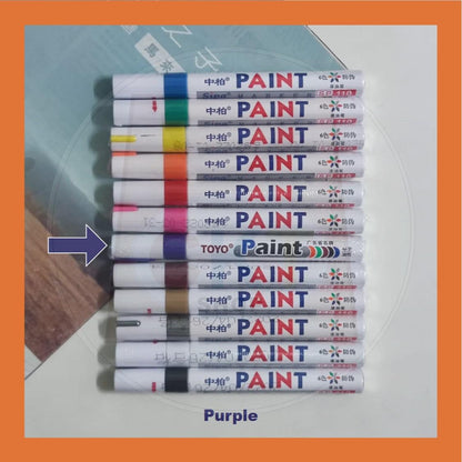 Paint Marker Colourful Drawing Marker Pen Acrylic Permanent Oil Base Waterproof Quick Dry Artwork Marker Tyres Tayar Wor