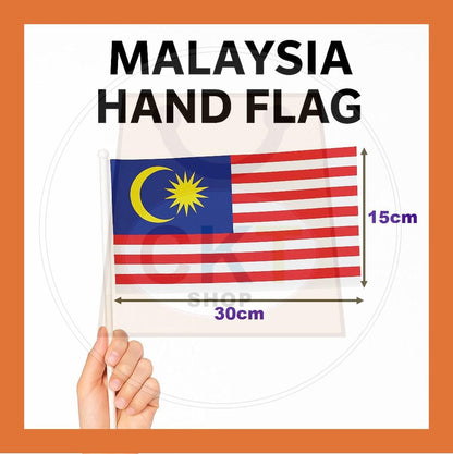 Bendera Malaysia Merdeka Bendera Tangan Bendera Gantung Malaysia Hand Flag 1pcs 15cm X 30cm Dari Shop Malaysia Hand Flag