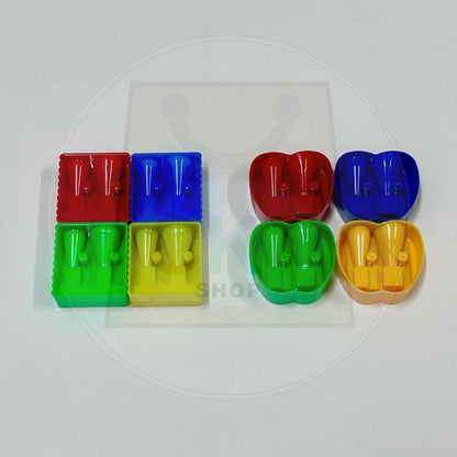 Pencil Sharpener Pencil Sharpener Pengasah pensil  2 Holes Pencil Tulis Pengasah Pencil Sekolah Budak Pensel Kayu 2B