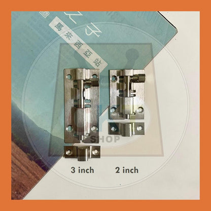 Stainless Steel Security Safety Door Latch Door Bolt Shed Gate Fence Toilet Selak Pintu Bilik Tandas
