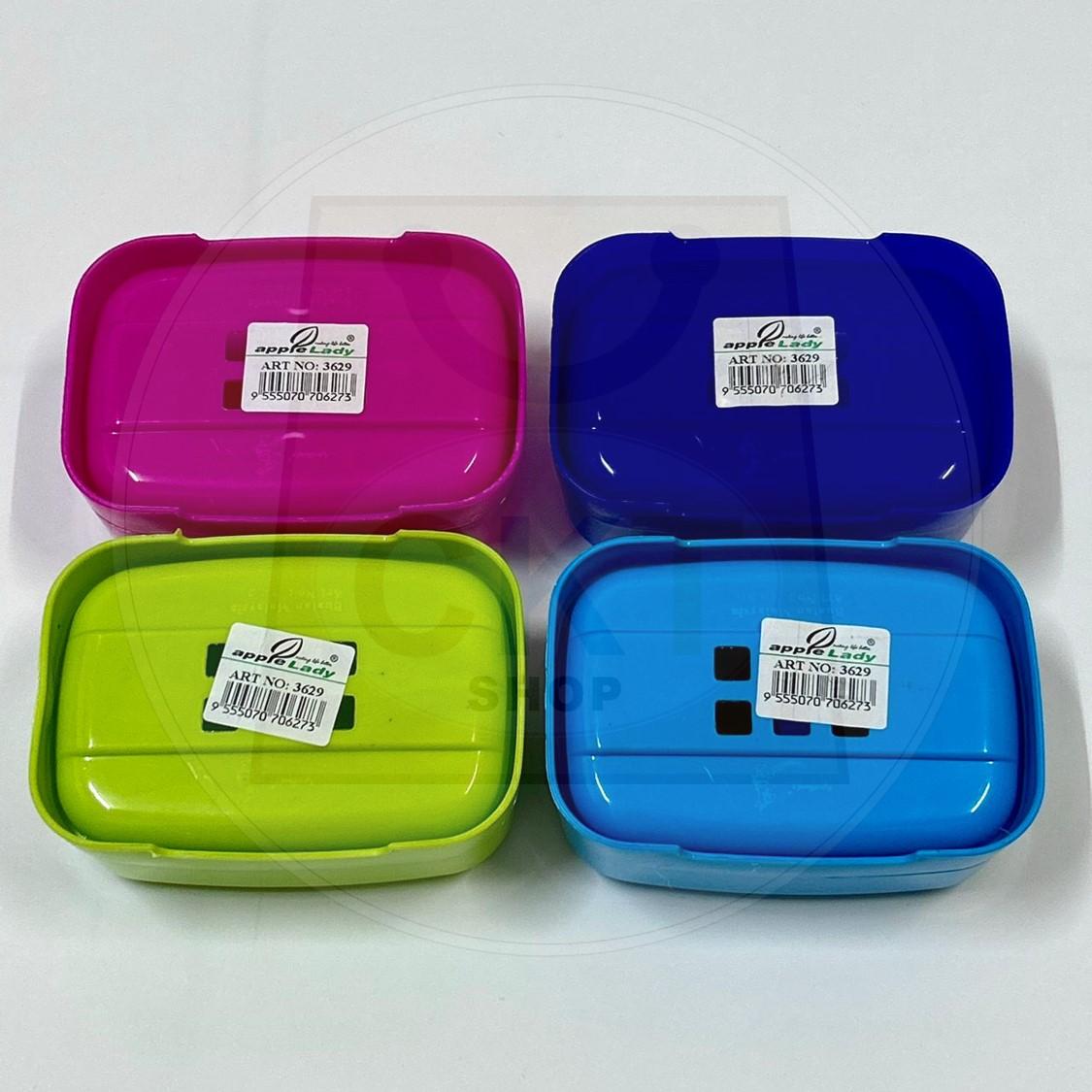 Soap Dish Box Case Holder Container Wash Shower Bathroom Sealed Travel Case Portable Kotak Sabun Bekas Sabun Soap Dishes Self-draining Dry Bathroom