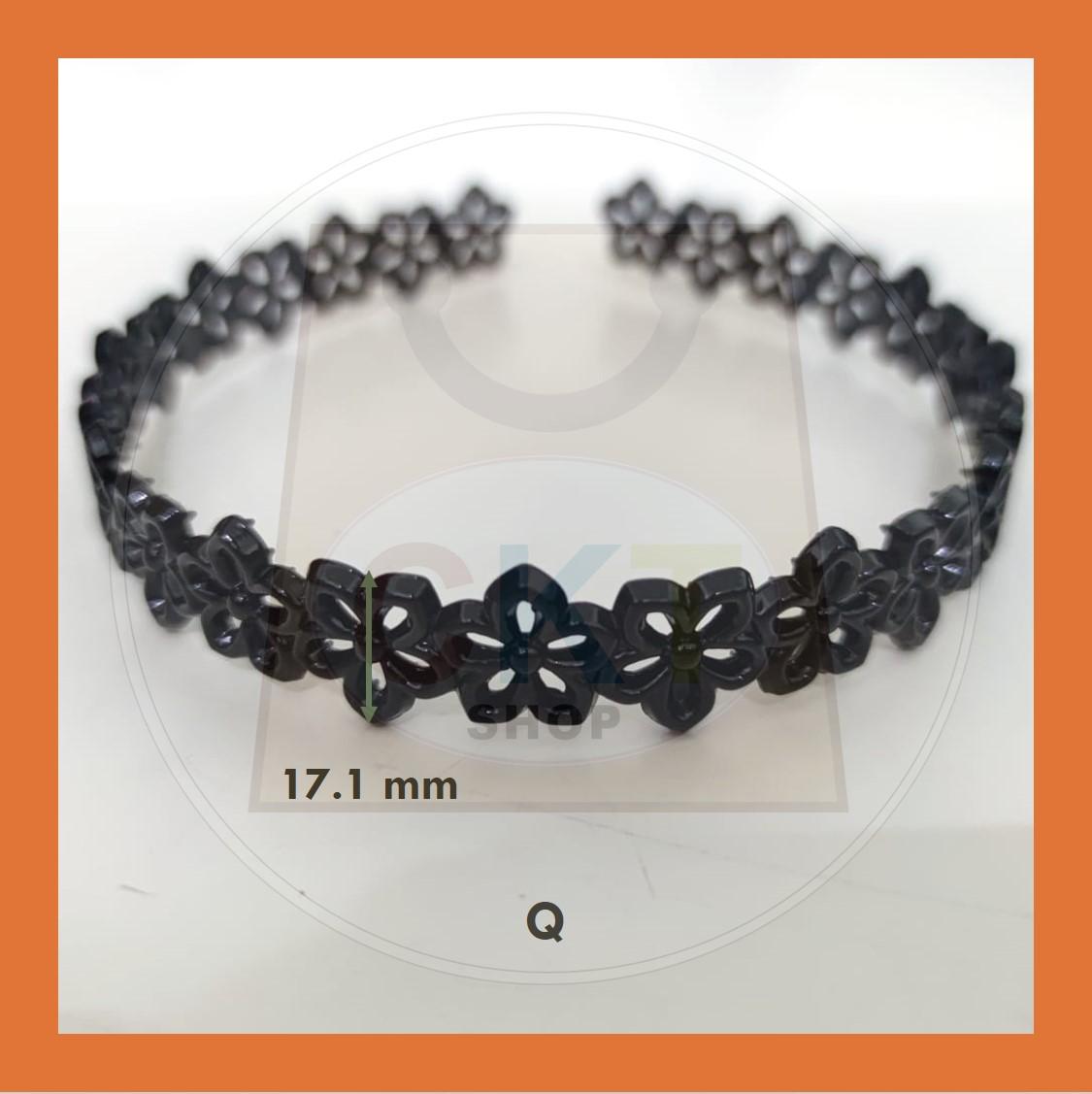Hairband Plastic Black Headband Cekak Rambut Hitam Hair Band Female Male Unisex Black Hitam Premium Plastic Casual Daily Retro