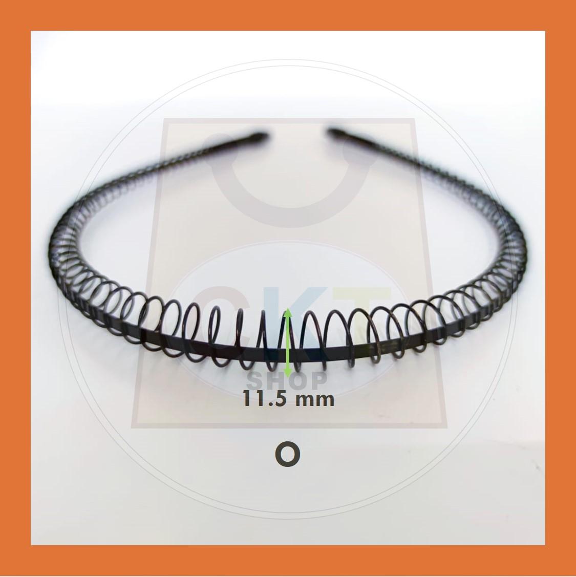 Women Men Unisex Black Hair Band Hairband Steel Metal Cekak Rambut Hitam Besi Gulung Spring Hair Band
