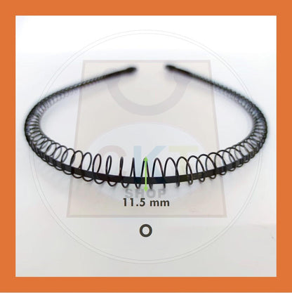 Women Men Unisex Black Hair Band Hairband Steel Metal Cekak Rambut Hitam Besi Gulung Spring Hair Band