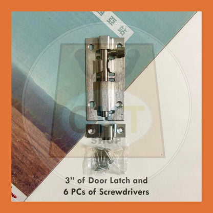 Stainless Steel Security Safety Door Latch Door Bolt Shed Gate Fence Toilet Selak Pintu Bilik Tandas