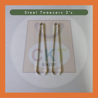 [READY STOCK] 2's Steel Tweezer / Sepit Janggut / Twizzer / Sepit Uban 75mm 3inch