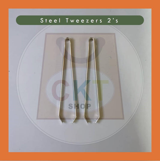 [READY STOCK] 2's Steel Tweezer / Sepit Janggut / Twizzer / Sepit Uban 75mm 3inch