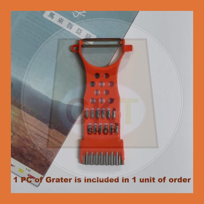 5 in 1 Peeler Grater Multi Function Vegetables Fruits Grater Practical Kitchen Sagat Buah Sayur Sagat Kecil Merah