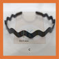 Hairband Plastic Black Headband Cekak Rambut Hitam Hair Band Female Male Unisex Black Hitam Premium Plastic Casual Daily Retro