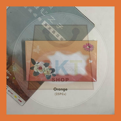 Rose Queen Envelope 3.5" x 6.5" (25Pieces/Packet) | Flower Envelope | Weeding Envelope | Sampul Surat Bunga Office Stationery