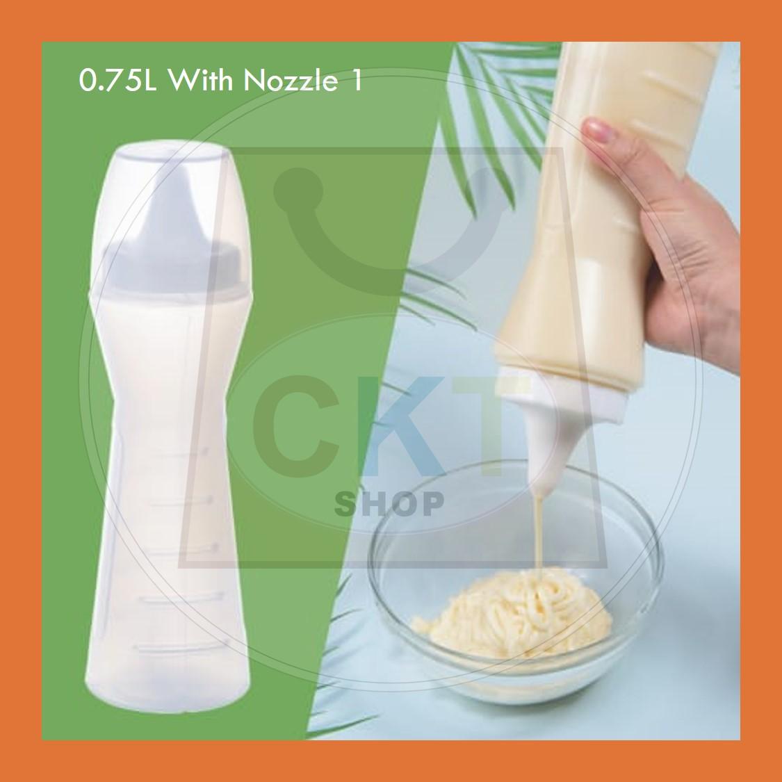 Century Multipurpose Tube Acuan Roti Jala Bottle Sauce Squeezer Sauce Botol Idea 1 Mata 3 Mata 5 Mata Burger 750ml 0.75L