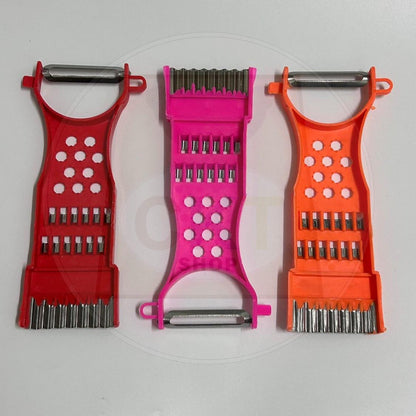 5 in 1 Peeler Grater Multi Function Vegetables Fruits Grater Practical Kitchen Sagat Buah Sayur Sagat Kecil Merah