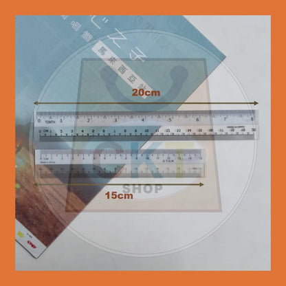 Plastic Straight Ruler / Bendable / Soft / Flexible Student Ruler / Pembaris 15cm / 20cm 6" 8"