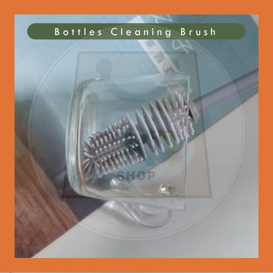 Silicone Cup Brush Cup Scrubber Glass Cleaner Kitchen Cleaning Tool Long Handle Drink Wineglass Bottle Glass Cup Brush
