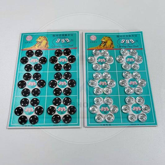 Press Studs Coat Metal Hand-sew Button Spring Sewing Snap Fastener Round LION Brand Butang Ketip Tip Butang Katup Khawin