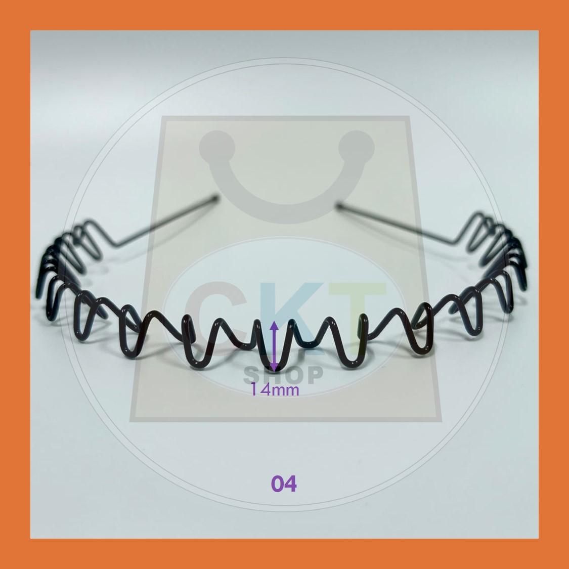 Women Men Unisex Black Hair Band Hairband Steel Metal Cekak Rambut Hitam Besi Gulung Spring Hair Band