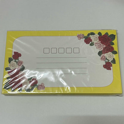 Rose Queen Envelope 3.5" x 6.5" (25Pieces/Packet) | Flower Envelope | Weeding Envelope | Sampul Surat Bunga Office Stationery