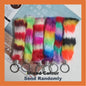 Cute Long Pom Pom Fluffy Keychain Women Faux Mink Fur Key Chain Bag Charms Pendant Tassel Fluffy Car Key Ring Accessories Berbuluh Pelangi