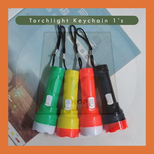 Outdoor Portable Strong Light Flashlight Plastic Torch Household Mini Lighting Tool LED Bright Light Keychain