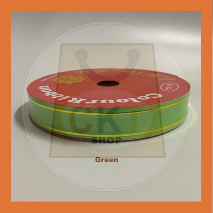 Reben 18mm 10M PP Fancy Ribbon With Gold Edge Riben Plastic Gold Line 10 Meter 10 Metre