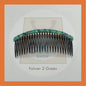 Invisible Headband Comb Black Head Pin Crown Baby Hair Non-Slip Bridal Penganting Rambut Sikat