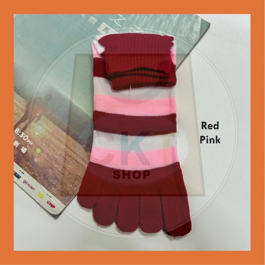 Breathable Non-slip Cotton Split Toe Ladies Five Finger Socks Yoga Socks Floor Socks Stoking Jari Outdoor Green Family