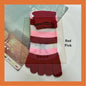 Breathable Non-slip Cotton Split Toe Ladies Five Finger Socks Yoga Socks Floor Socks Stoking Jari Outdoor Green Family