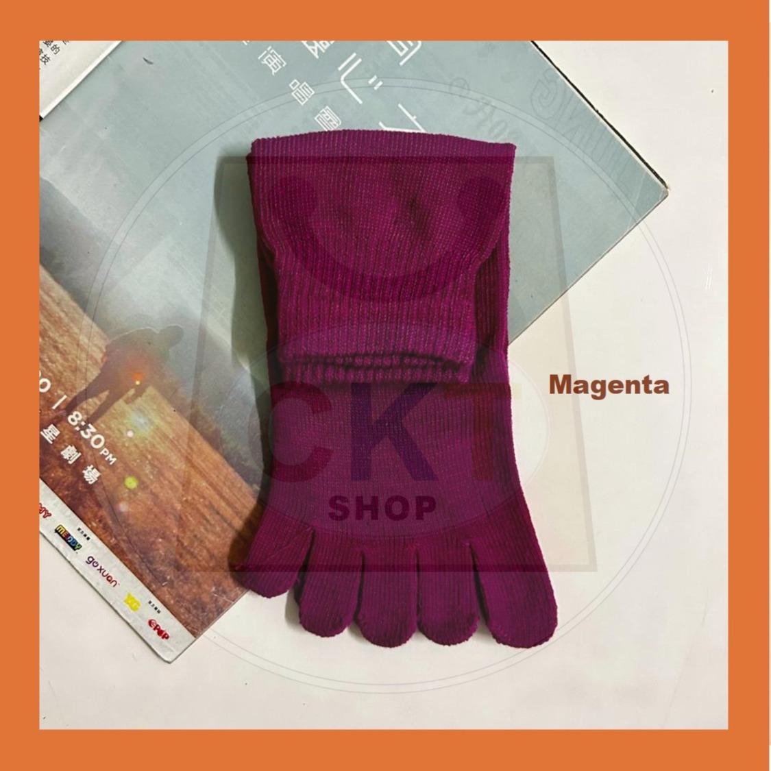 Breathable Non-slip Cotton Split Toe Ladies Five Finger Socks Yoga Socks Floor Socks Stoking Jari Outdoor Green Family