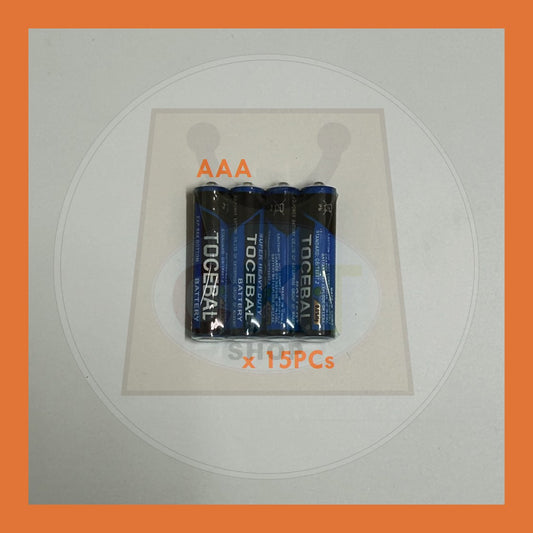 BULK PURCHASE - TOCEBAL Battery AAA 15's │Bateri AAA TOCEBAL 15's