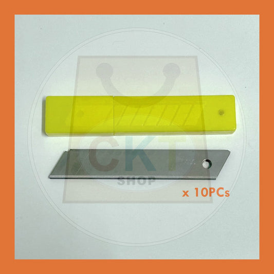 BULK PURCHASE - 18mm 58 Cutter Blade Refill 10/Tube 10's │ 18mm 58 Refil Mata Pisau Tolak 10/Tube 10's