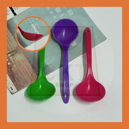 Doorgift Pengantin Doorgift Kahwin Doorgift Kenduri Kitchen Dapur 1s set Plastic Soup Ladle Soup Spoon Long Handle Porridge Spoon Ladle Tableware