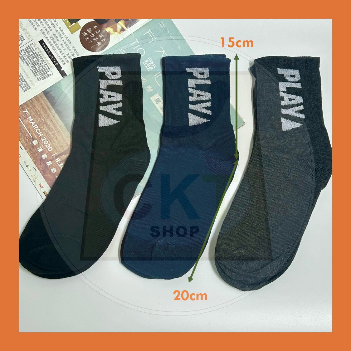3 Pasang Stoking Kerja Lelaki Stokin Panjang Hitam Men Socks Office Long Black Sock