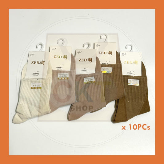 BULK PURCHASE - Female Fashion Socks 10's │ Stokin Fashion Perempuan 10's