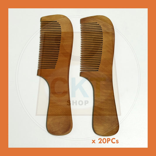 BULK PURCHASE - Wooden Hair Comb 18cm 20's │ Sikat Rambut Kayu 18cm 20's