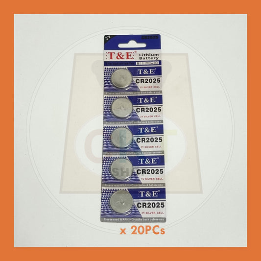 BULK PURCHASE - Button Battery CR2025 20's │Bateri Butang CR2025 20's
