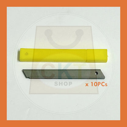 BULK PURCHASE - 9mm 58 Cutter Blade Refill 10/Tube 10's │ 9mm 58 Refil Mata Pisau Tolak 10/Tube 10's