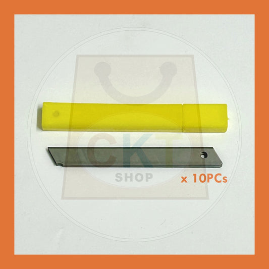 BULK PURCHASE - 9mm 58 Cutter Blade Refill 10/Tube 10's │ 9mm 58 Refil Mata Pisau Tolak 10/Tube 10's