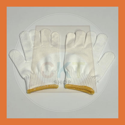 BULK PURCHASE - White Fabrics Gloves 12's │ Sarung Tangan Putih 12's