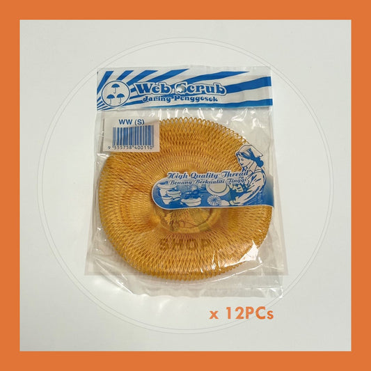 BULK PURCHASE - 13cm Round Dish Washing Net 12's │13cm Jaring Bulat Cuci Mangkuk 12's