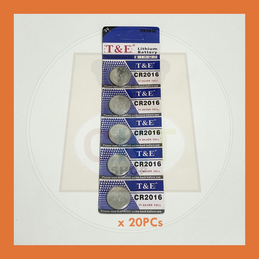 BULK PURCHASE - Button Battery CR2016 20's │Bateri Butang CR2016 20's