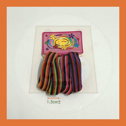 BULK PURCHASE - Hair Ties Stripe 4's  Getah Ikat Rambut Stripe 4's