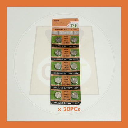 BULK PURCHASE - Button Battery LR44 AG13 20's │Bateri Butang LR44 AG13 20's