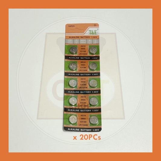 BULK PURCHASE - Button Battery LR44 AG13 20's │Bateri Butang LR44 AG13 20's