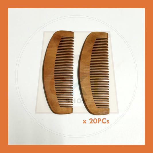 BULK PURCHASE - Wooden Hair Comb 15cm 20's │ Sikat Rambut Kayu 15cm 20's